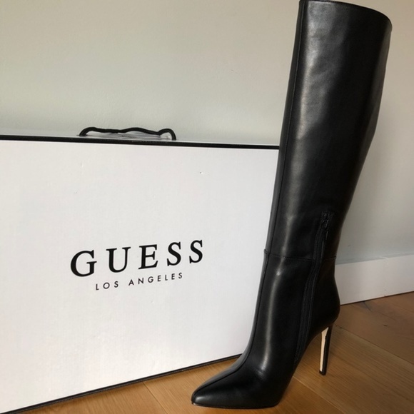 guess boots leather